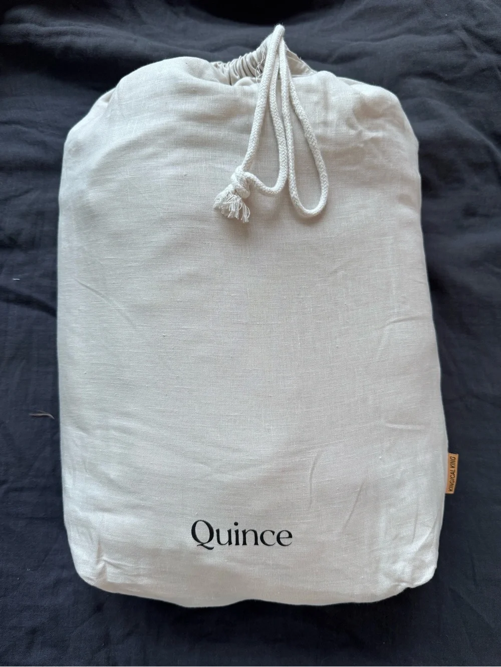 Quince Organic European linen Duvet Cover & Pillowcase Set in Light sand